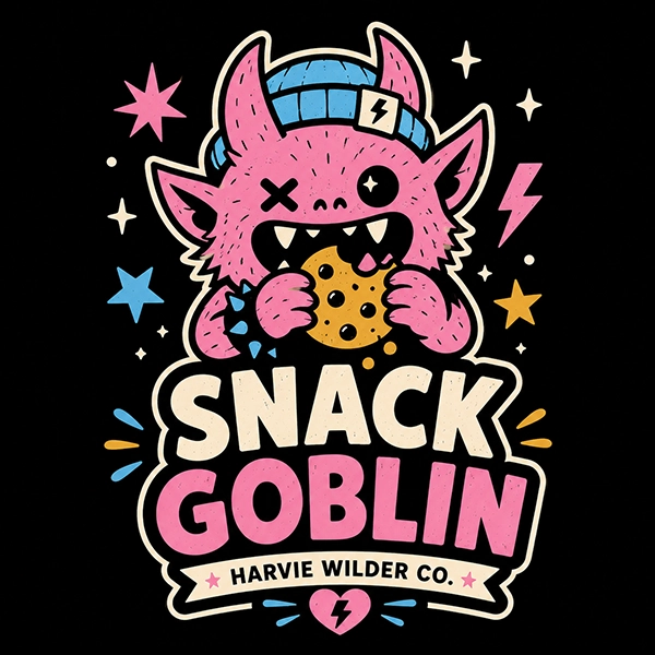 Snack Goblin Harvie Wilder Co. kidswear design