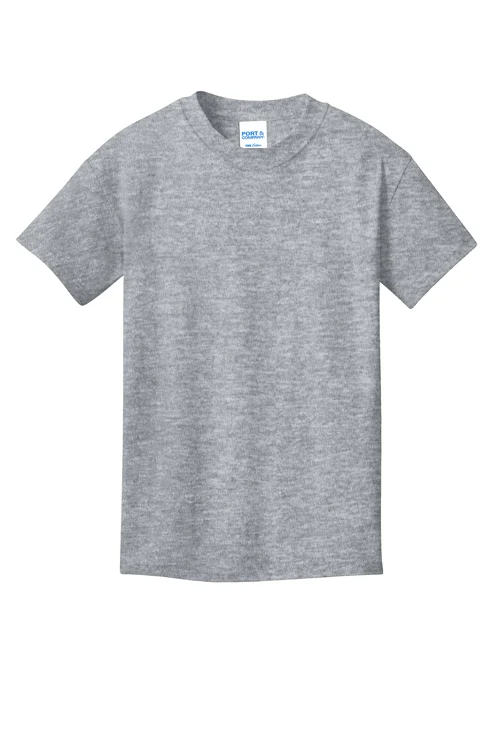 PC54Y Youth Tee in Athletic Heather, with Snack Goblin print preview